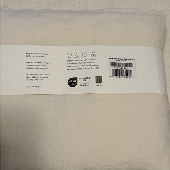 Brooklinen Washed European Linen Sheet Set queen - Picture 4 of 5